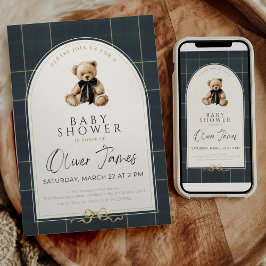 Invitación Polo Baby Shower Invitation Preppy Baby Shower Tem