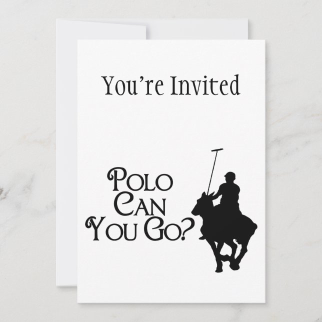 Invitación Polo puede irse (Anverso)