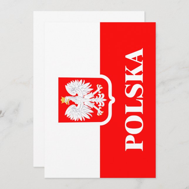 Invitación Polska 1 (Anverso / Reverso)