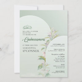 Invitación Polvo de eucalipto verde polvoriento de primavera