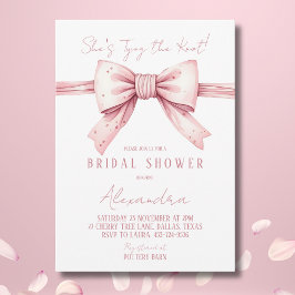 Invitación Polvoriento arcoso rosado tira y amarra la ducha n