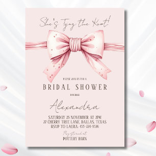 Invitación Polvoriento arcoso rosado tira y amarra la ducha n