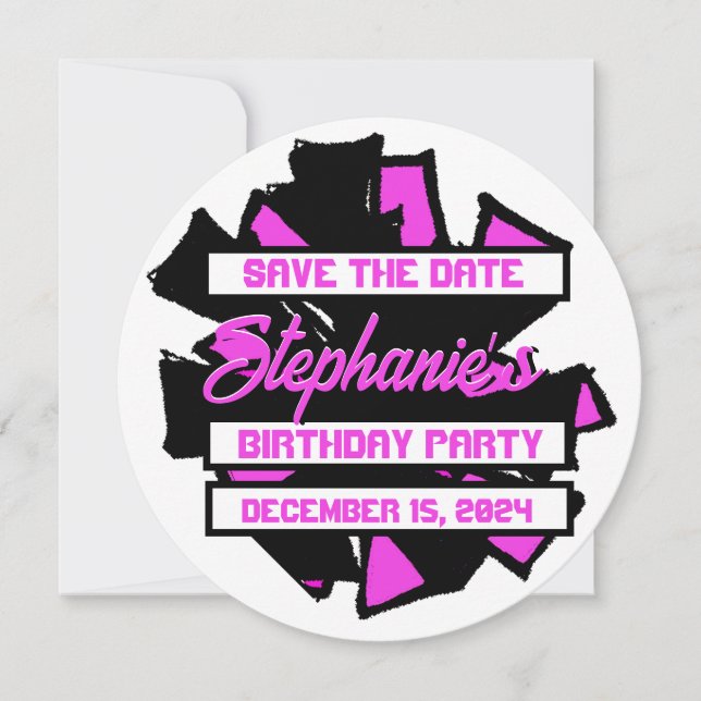 Invitación Pom Pom #4 (Anverso)