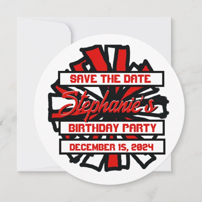 Invitación Pom Pom #8 (Anverso)