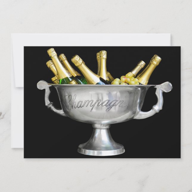 Invitación ¡Pon el corcho! ¡Ayúdanos a celebrar! (Anverso)