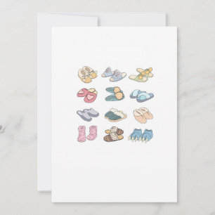 Invitación pon tus pies en alto, tema de zapatillas