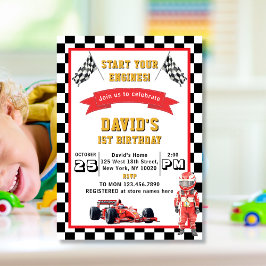 Invitación Ponen en Marcha sus Motores Fiesta de Cumpleaños N