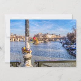 Invitación Pont des Arts sobre El día de San Valentín - París