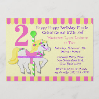 Invitación Pony Birthday Party