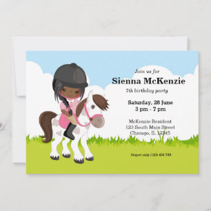 Invitación Pony Equestrian Horseback