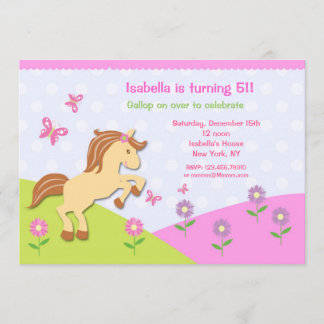 Invitación Pony Horse Fiesta del Día del Caballo