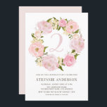 Invitación Pony Peony Wreath Kids Birday<br><div class="desc">Invite a los invitados a su evento con esta invitación de cumpleaños de personalizable. Cuenta con una corona de peonía rosa. Personalice esta invitación botánica añadiendo sus detalles. Esta invitación de cumpleaños floral rosa es perfecta para eventos de primavera y jardín.</div>