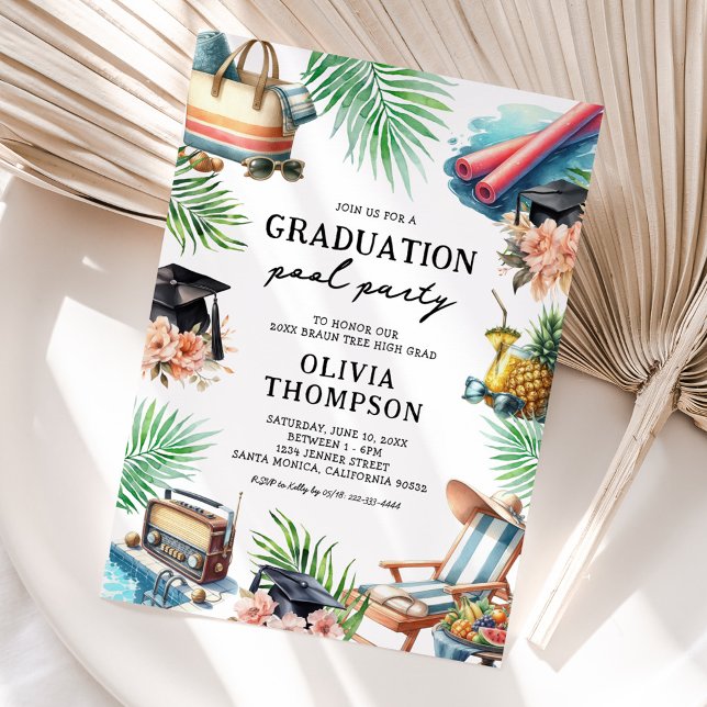 Invitación Pool Party Graduation (Subido por el creador)