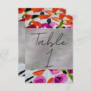 Invitación Pop de Flores de color negro de color de color ink