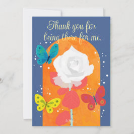 Invitación POP flower card -white rose- 