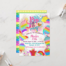 Invitación Pop it Invitation