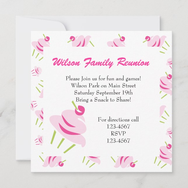 Invitación Pop Rt cuPcaKeS (Anverso)