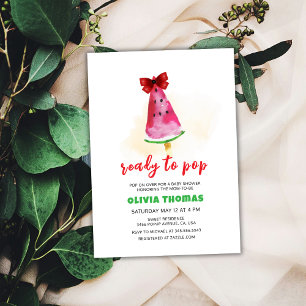 Invitación Popcicle Preparado Para Pop Ice Cream Baby Shower