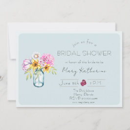 Invitación Poppy floral bridal ducha bundle