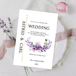 Invitación Poppy Heaven Wedding Invitation