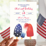 Invitación Popsicle Birthday Independence Day Kids Fiesta<br><div class="desc">Encender para una fiesta patriótica super divertida el 4 de julio que está destinada a ser explosiva! Esta invitación a las acuarelas es perfecta para una ocasión especial. ¡Asegúrate de invitar a todos tus amigos y a sus familias, ya que no quieres perderte nada de diversión! Este tipo de diseño...</div>