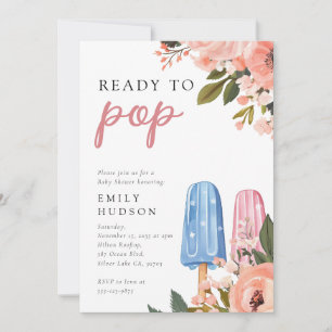 Invitación Popsicle Ready to Pop Baby Shower Invitation