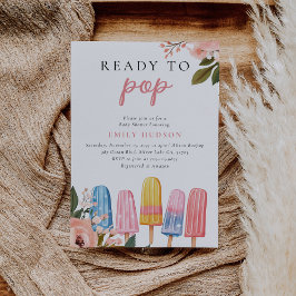 Invitación Popsicle Ready to Pop Baby Shower Invitation