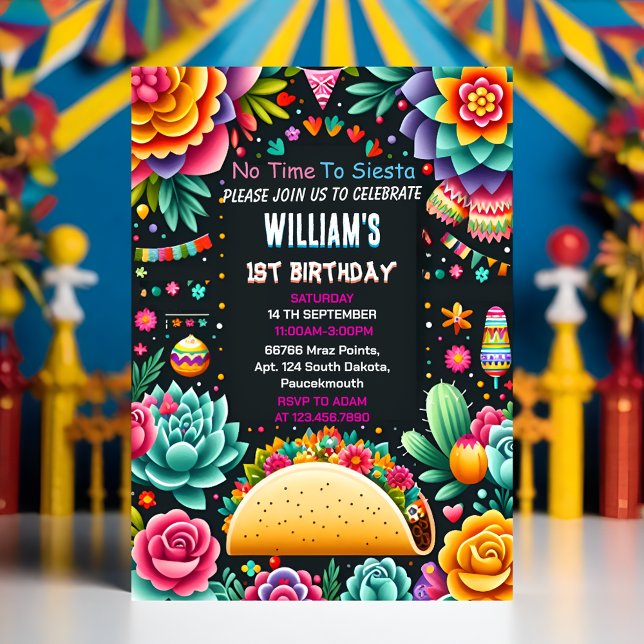 Invitación por cactus lindo uno taco primera fiesta 1er cumpl (Subido por el creador)