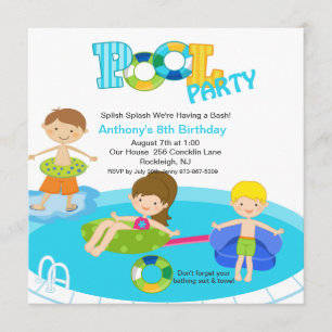 Invitación por cumpleaños a los Fiestas de la pisc