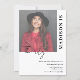 Invitación por cumpleaños simple a personalizado P