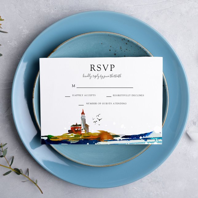 Invitación Por el mar RSVP (Subido por el creador)
