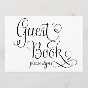 Invitación Por favor firme el letrero de la boda,