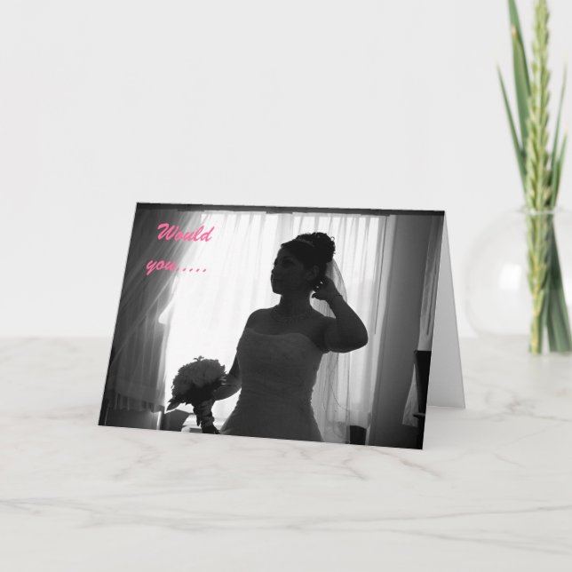 Invitación Por favor, sea mi novia. (Anverso)