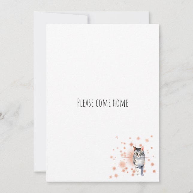 Invitación Por Favor Vengan A Casa (Reverso)