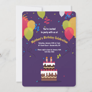 Invitación por fiesta de cumpleaños