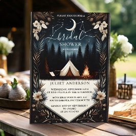 Invitación Por Forest Wood Sky Tree Fire Camping Brillante Sh