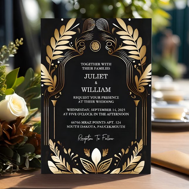 Invitación Por hombres discípulos adultos Tuxedo negrita Boda (Subido por el creador)