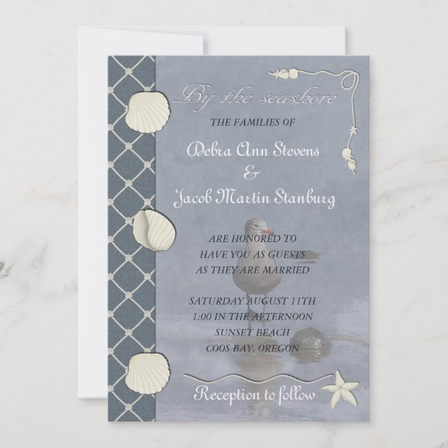 Invitación Por la costa (Anverso)