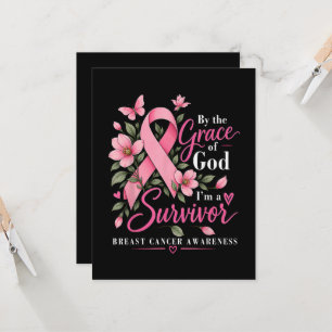 Invitación Por la gracia de Dios soy un sobreviviente de cánc