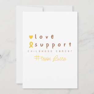 Invitación por nombre personalizado para cáncer in