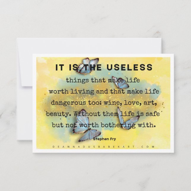 Invitación Por qué el arte importa la carta (Anverso)