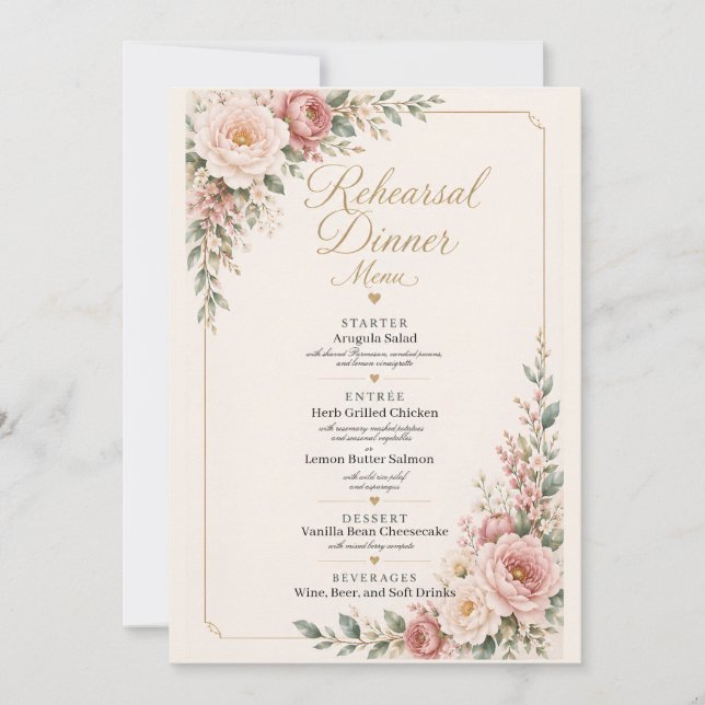 Invitación Por Siempre en Flor (Anverso)