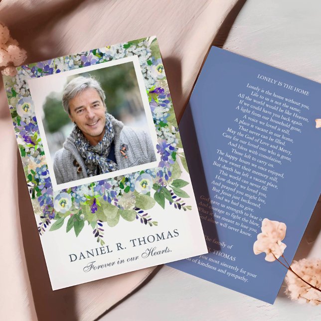 Invitación Por Siempre En Nuestro Corazón Funeral Gracias Car (Forever In Our Hearts Sympathy Memorial Funeral Thank You Card)