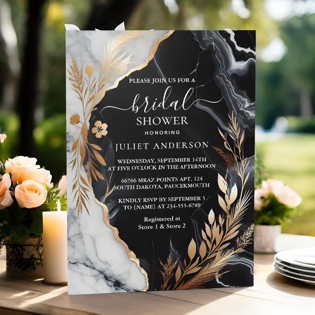 Invitación Por trabajo natural apilado de piedra Marble de du (Subido por el creador)