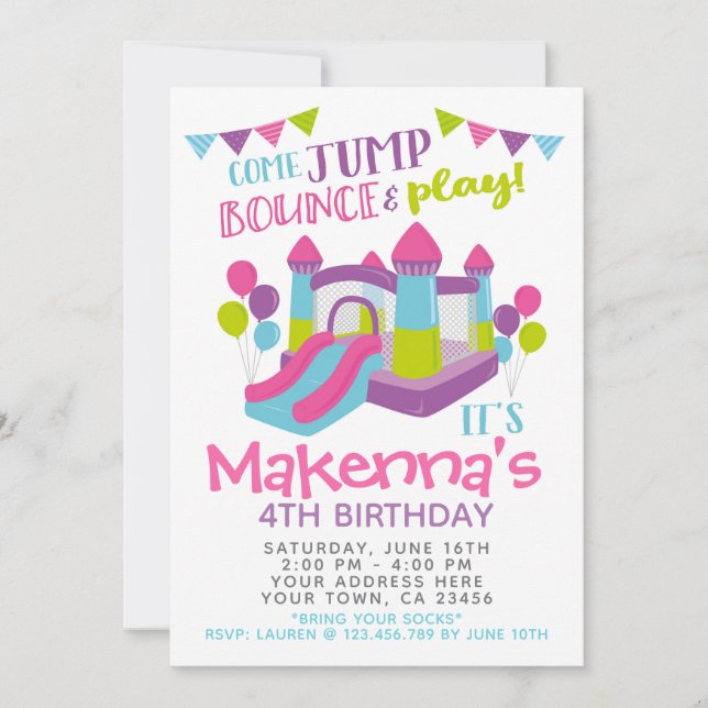 Invitación por turnos, fiesta de cumpleaños del Ch (Anverso)