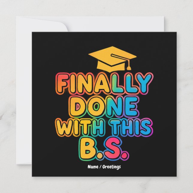 Invitación Por último, con los bancos centrales Una graduació (Anverso)