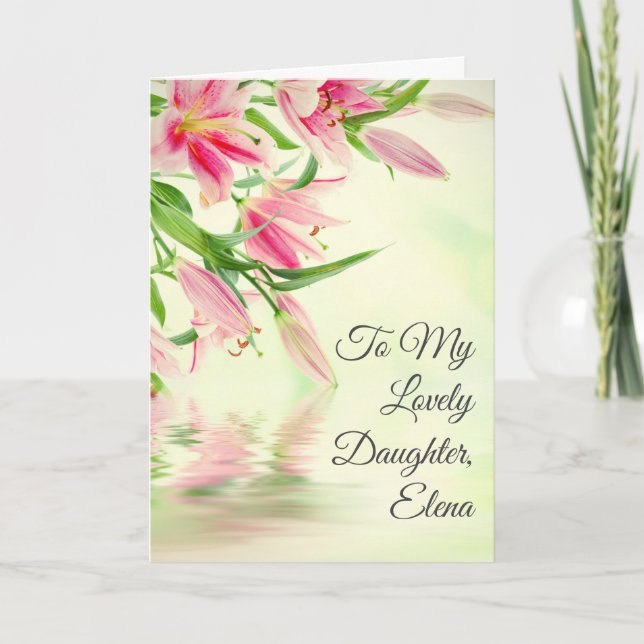 Invitación Por una hija que se convierte en madre - Día de la (Anverso)