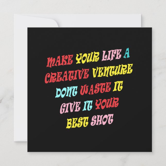 INVITACIÓN POR VENTAJAS CREATIVAS Y PERSONAS QUE AMAN LA VIDA (Anverso)