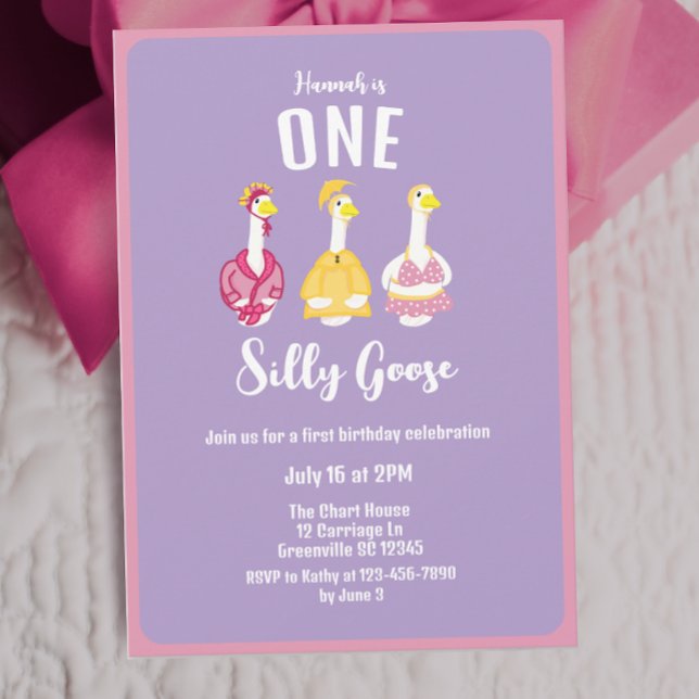 Invitación Porch Goose First Birthday (Subido por el creador)