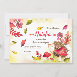 Invitación Porcupine Cutie Birthday
